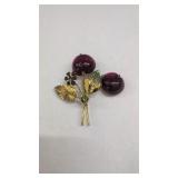 Austria Cherries Brooch (cherries are loose)