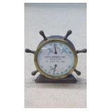 Vintage Advertising Ship Wheel Thermometer and