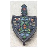 Vintage Wilton  Hand-ainted Cast Iron Trivet
