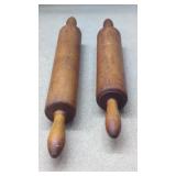 2 Wood Rolling Pins 20' & 17'