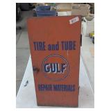 Vintage GULF OIL  Metal Shop Wall Cabinet for