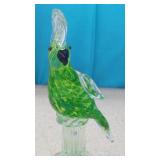 Murano Glass Cockatoo 10"            No Damage