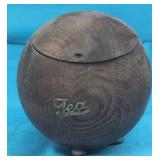 Vintage Wooden Tea Caddy