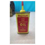 Vintage Starrett oiler  Can with Contents (Full)