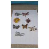 (8) Brooches from Estate