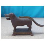 Vintage Heavy Brass Tabletop Dog Nutcracker.  The