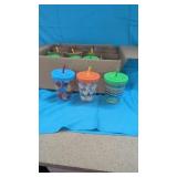 (12).   15oz Tumblers with straw