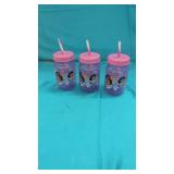 (3).     15oz Tumblers with straws
