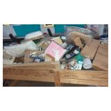 Mystery Lot. Large wood Bin Full of Amazon items,