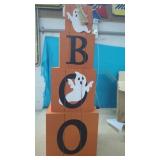 New 4 Pc Fall/ Halloween Wood Stacking Block Set