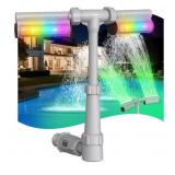 New Swimming-Pool Waterfall Fountain w/Colorful