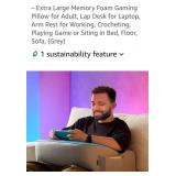(New) Memory Foam Reading /Gaming Pillow... Arm