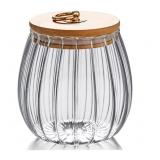 New Glass Canister Airtight Storage Jar Petal