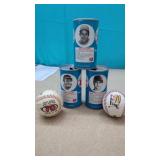3 RC Cola Steel Cans with Baseball Players. &(:2)