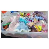 Tote full of Doll Clothes & accessories