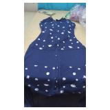 Blue Happiest Baby Sleepea Swaddle with a White