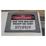 (New) No Trespassing Indoor/ Outdoor Mat