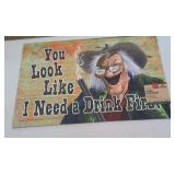 (New) I Need A Drink First Indoor/Outdoor Mat (
