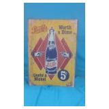 (New) Pepsi Metal Sign (15.5" x 11.5")