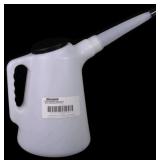 (New) 5qt Plastic Utility Can with 8 inch spout