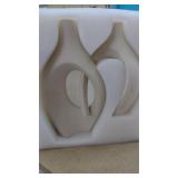 2 New Ceramic Vases for Living Room Decor, Set of