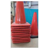 (11). 18" Orange Traffic/ Construction Cones