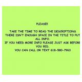 PLEASE read the descriptions