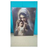 Virgin Mary and the Infant Jesus in a tender
