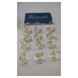 12 New Gold-colored Wire Holders to d6isplay