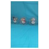 3 pc Snowman Trophies 1st, 2nd, & 3rd