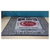 New Case Pocket Knife Floor Mat 18" x 27"