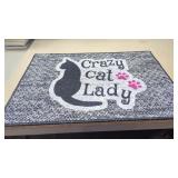 Crazy Cat Lady Floor Mat 18" x 27"