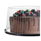 10 - 9" Plastic Disposable Cake Containers