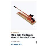 $406.  New BN16B1 Rebar Cutter//Bender