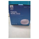 New Blue Dogness Travel Bowl Duo, a dual-function
