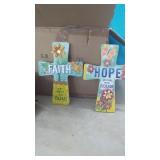 New Faith & Hope Crosses.  9.5"