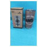 (New) Rivers Edge 20oz Stainless Tumbler  Live