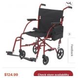 New Folding Transport Chair. (Up to 300lbs)With