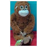 New "Monkey Buddy",  Soft toy, Orangutan.    18"