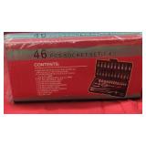 New 46 Pc 1/4" Socket Set