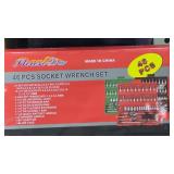 New 45 PC Socket Wrench Set  1/4" Drive