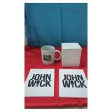 New John Wick Coffee Mug & 2 NotePads