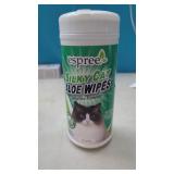 Silky Cat Aloe Wipes.   50 Wipes Designed to