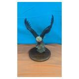 Poly Resin Eagle on Stand 12
