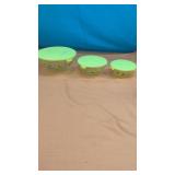 3pc Sunflower Nesting Set with lids by Flower