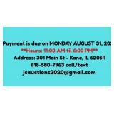 Payment Date, Time & Location Info