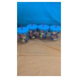 (4) 15oz Tumblers with lids & straws
