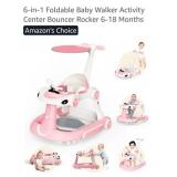 (New) 6 in 1 Foldable Baby Walker Activity Center