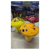 Solar LED Mushroom Lights.  3 pkGlass