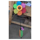 New Colorful Garden Pinwheel ,41" Tall, featuring